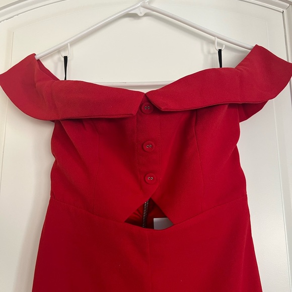 L’Academie Leah Jumpsuit in Red - Picture 6 of 11